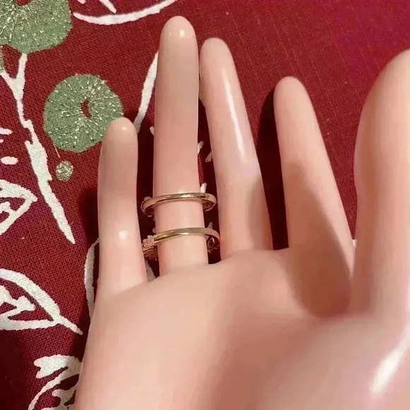 Gorgeous Bridgerton Era Look 18k Gold Over Silver Emerald White Sapphire Set - Picture 8 of 13